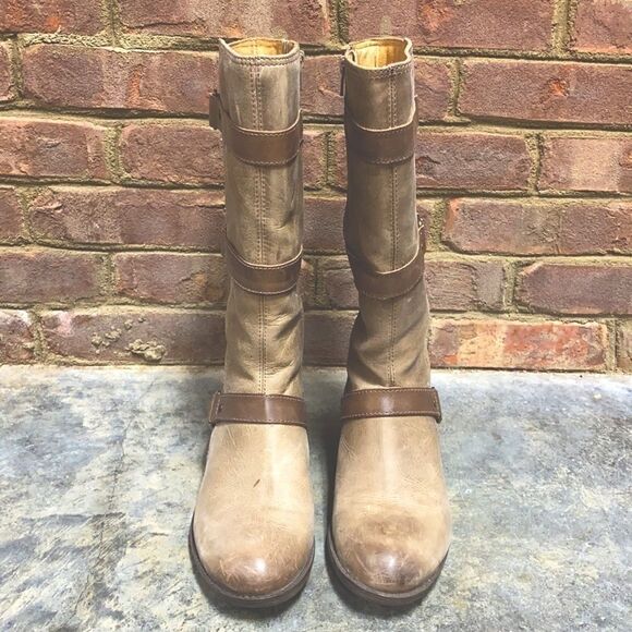 Nurture Dorado Brown Sugar Leather Moto Boot - Picture 2 of 11